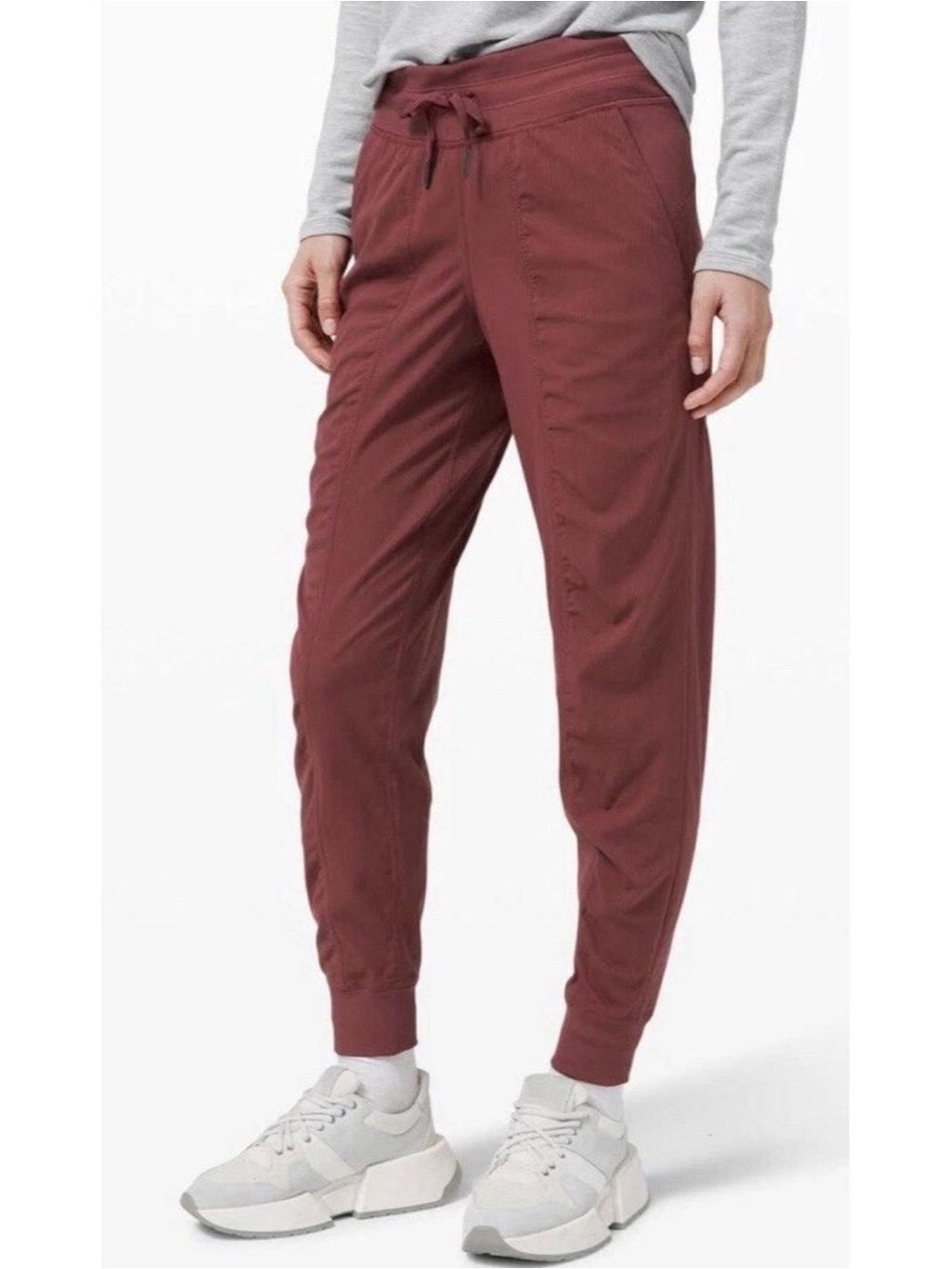 lululemon athletica Women's Drawstring Joggers in Burgundy